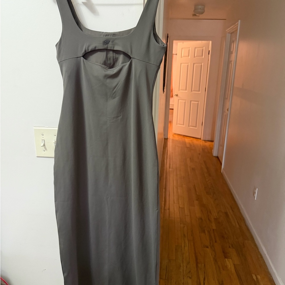 Fabletics Gray Backless Dress